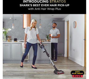 SHARK Stratos Anti-Hair Wrap Cordless Stick Vacuum with Double Battery | IZ420UKT