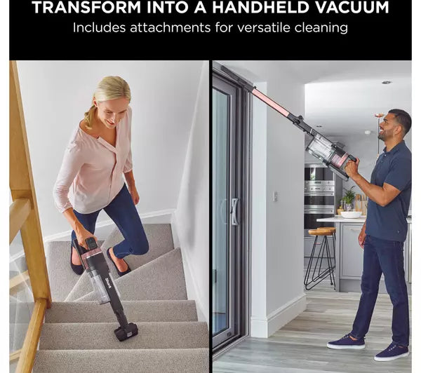 Shark Stratos Cordless Stick Vacuum Cleaner - Grey/Rose Gold | IZ400UK
