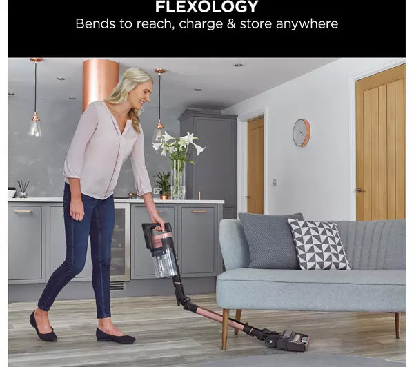 Shark Stratos Cordless Stick Vacuum Cleaner - Grey/Rose Gold | IZ400UK