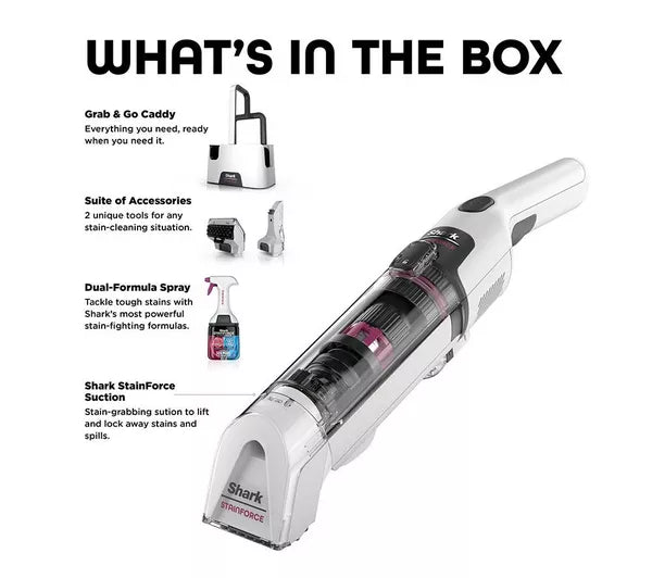 Shark StainForce Cordless Stain-Destroying Spot Cleaner | HX100UKT