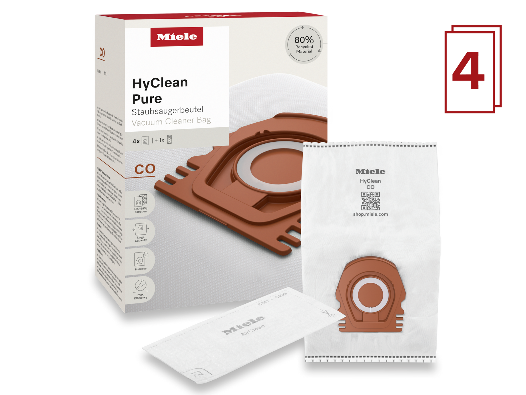 Miele HyClean Pure CO Vacuum Cleaner Bag | 12557080