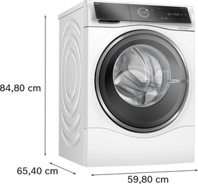 Bosch Series 8 WNC25410GB - White 10.5KG/6KG Washer Dryer - 1400 RPM - A/D energy