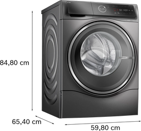 Bosch Series 8 WNC254ARGB - Graphite 10.5KG/6KG Washer Dryer - 1400 RPM - A/D energy