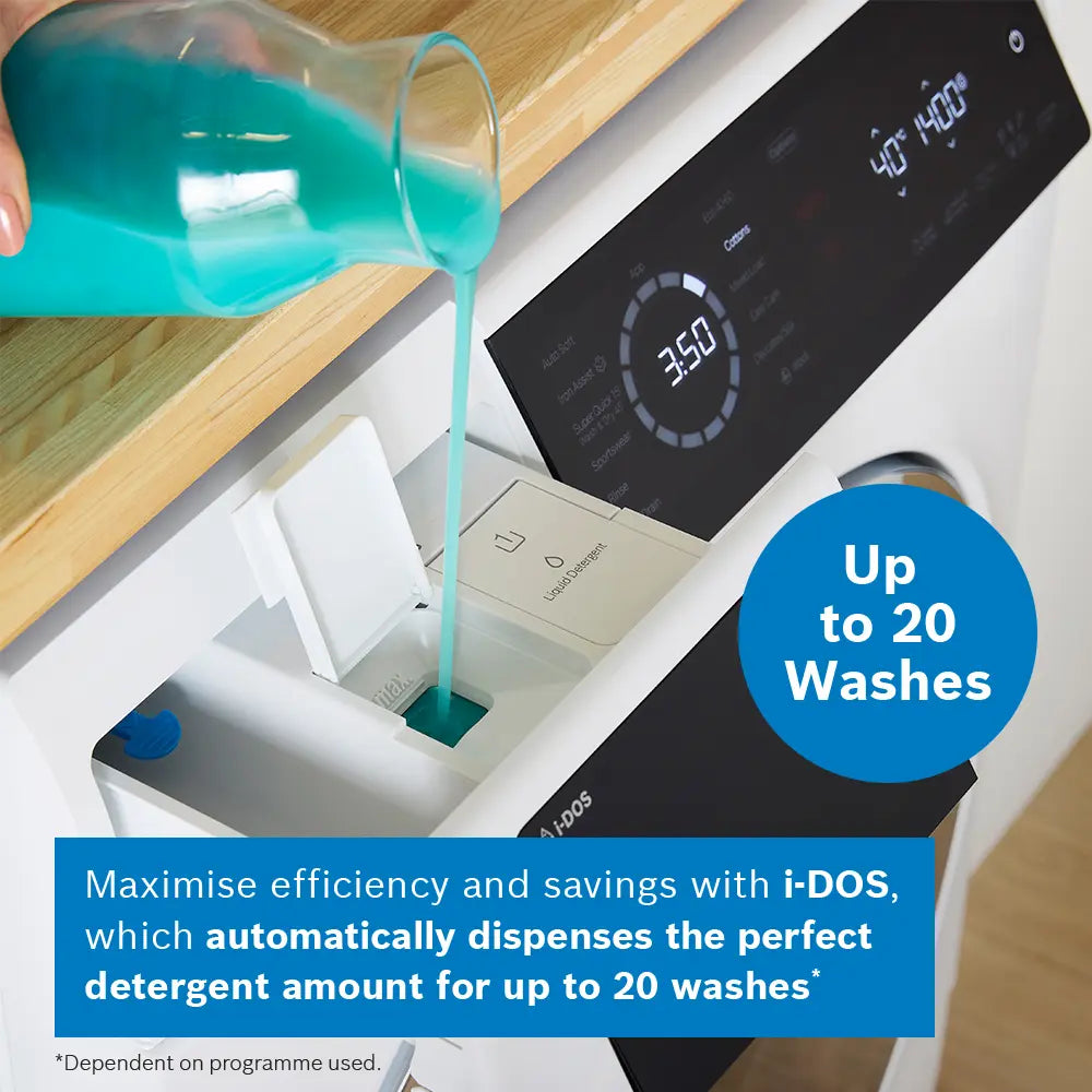 Bosch Series 8 WNC25410GB - White 10.5KG/6KG Washer Dryer - 1400 RPM - A/D energy