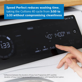 Bosch Series 8 WNC25410GB - White 10.5KG/6KG Washer Dryer - 1400 RPM - A/D energy