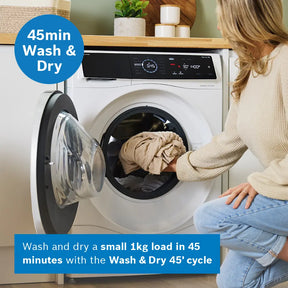 Bosch Series 8 WNC25410GB - White 10.5KG/6KG Washer Dryer - 1400 RPM - A/D energy
