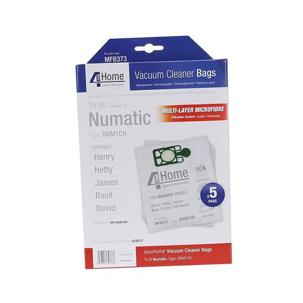 4YOURHOME Henry Hetty Numatic Microfibre Vacuum Bags 5 Pack | EXSMFB373