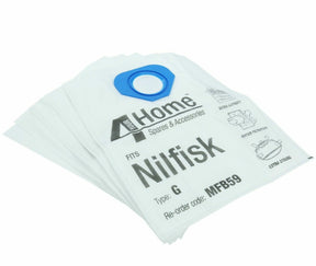 4 YOUR HOME Nilfisk Vacuum Bags Fits GM80 GS80 GM90 GS90 GA70 Cloth Dust Bags || MFB59