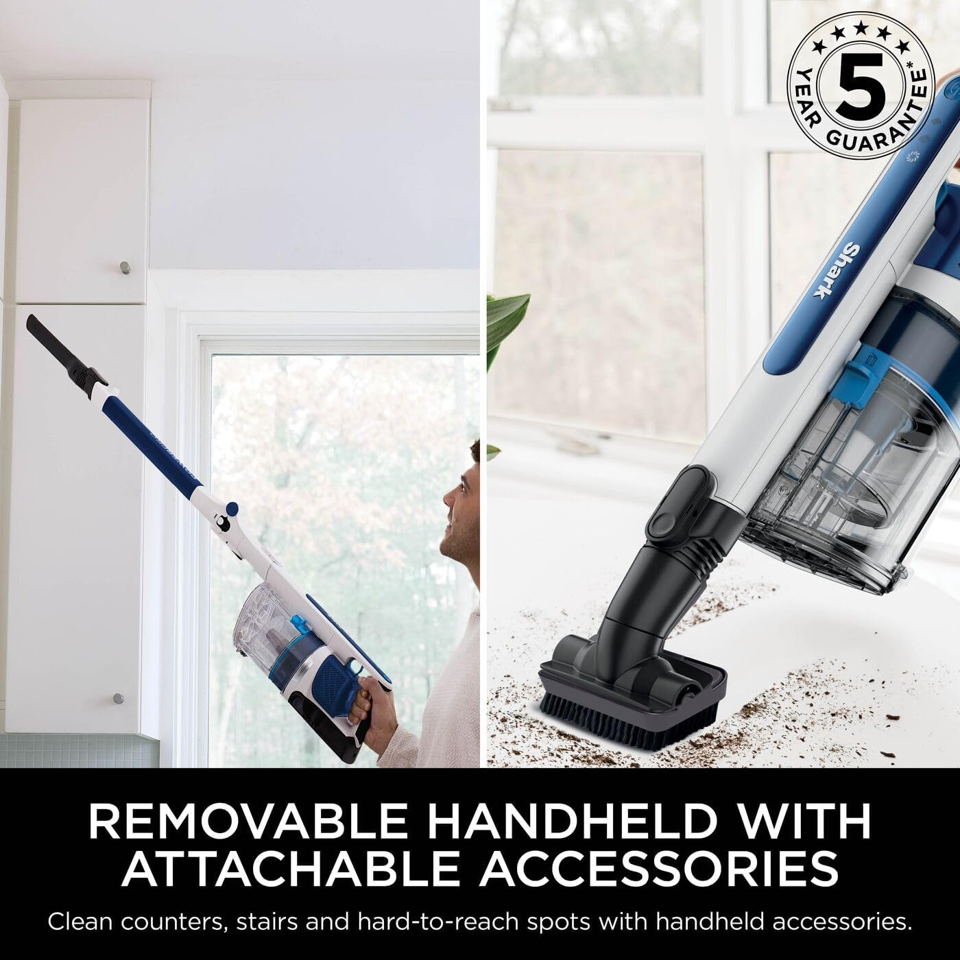SHARK PowerPro Cordless Stick Vacuum, with Anti Hair Wrap & Floor Detect | IZ380UK