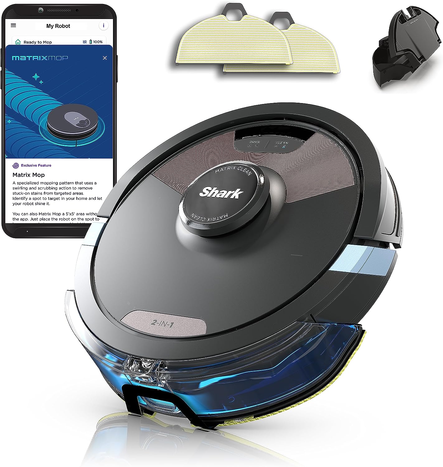 Shark Matrix Plus 2-in-1 Robot Vacuum & Mop | RV2620WDUK