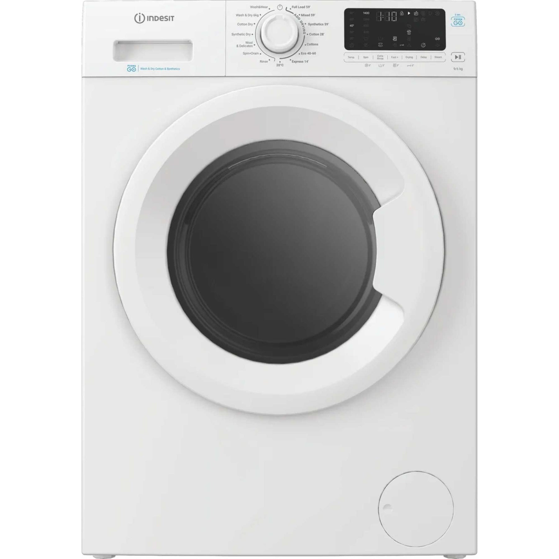Hotpoint IDP 9646 PUSH&GO UK - White 9KG/6KG Washer Dryer - 1400 RPM - D Energy