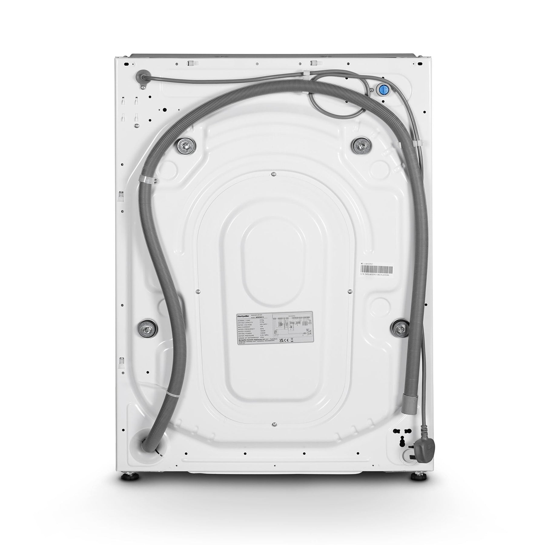 Montpellier MIWD8614 - White 8KG Integrated Washer Dryer - 1400 RPM - B/E Energy Rating