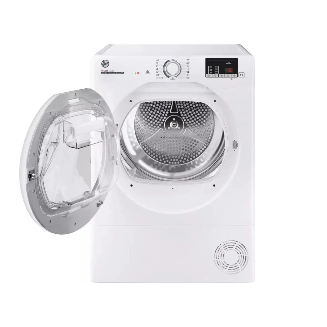 Hoover 8KG Heat Pump Tumble Dryer - White | HLEH8A2DE-80