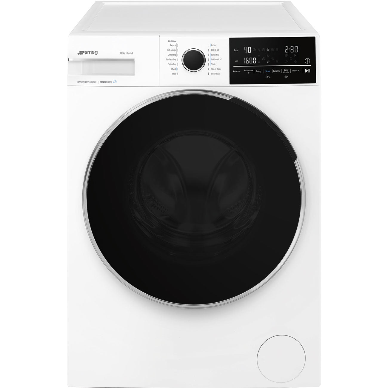 Smeg WDN064SLDUK - White 10KG/6KG Washer Dryer - 1400 RPM - C/D Energy