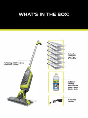 Shark VacMop Cordless 2-in-1 Vacuum Mop with Targeted Spray | VM200UK