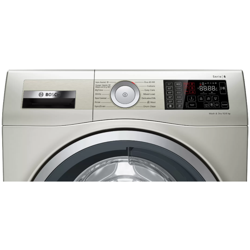 Bosch Series 6 WDU28569GB - Silver 10KG/6KG Washer Dryer - 1200 RPM - C/E energy