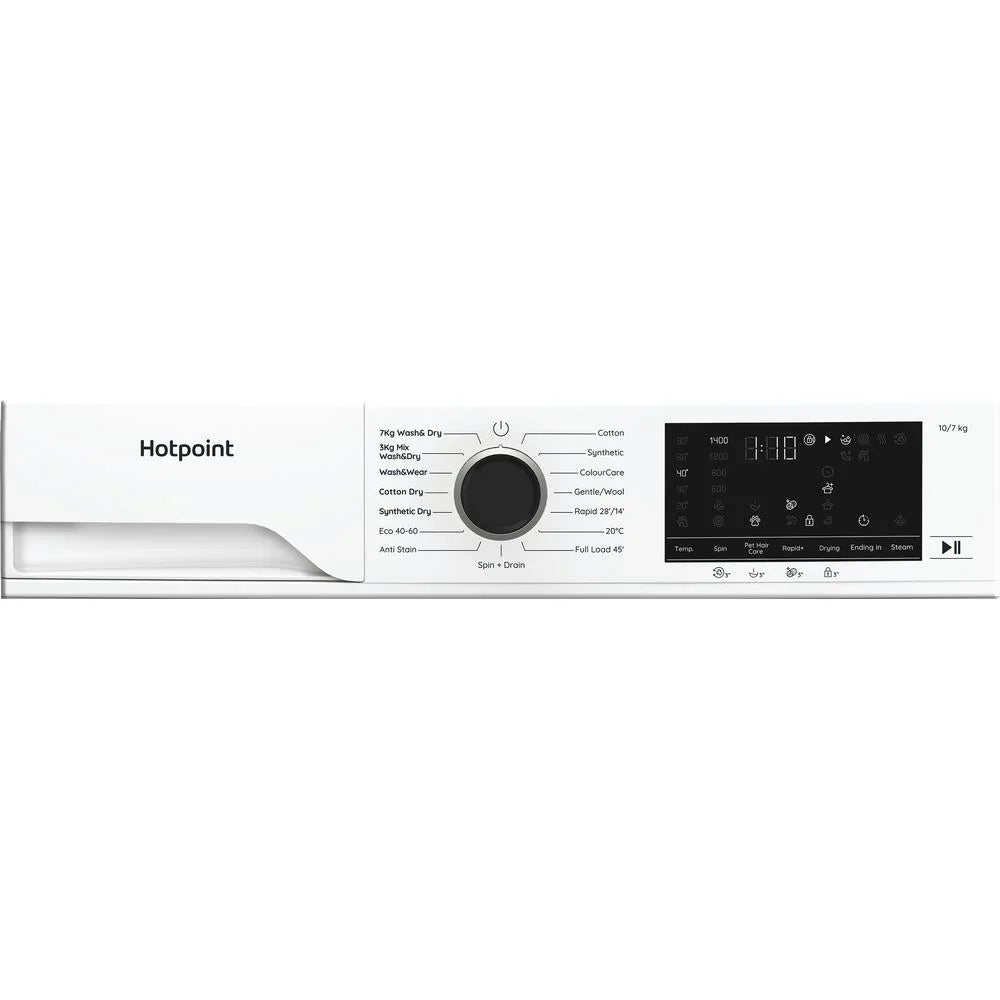 Hotpoint HBD 1781 ANTI STAIN UK - White 10KG/7KG Washer Dryer - 1800 RPM - A-10% | D Energy