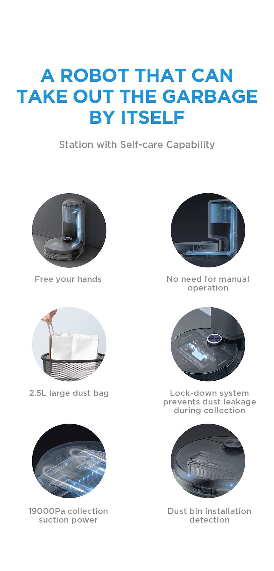 Midea S8+ Robot Vacuum - Robovac - 5200mAh 150min || S8+