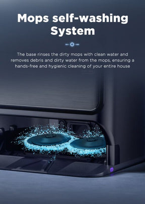 Midea V12 Robot Vacuum Cleaner & Auto-Clean Mop - Black || V12BLACKB