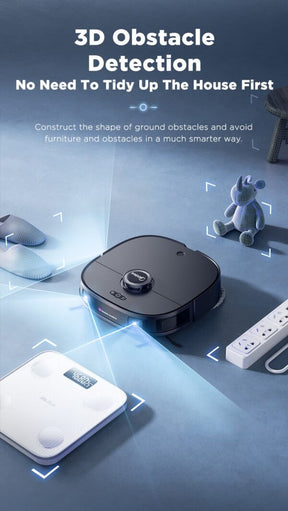 Midea V12 Robot Vacuum Cleaner & Auto-Clean Mop - Black || V12BLACKB