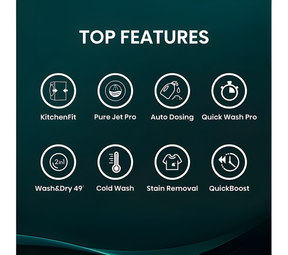 Hisense WD5I1245BWR - White 12KG Washer Dryer - 1400 RPM - D Energy Rating